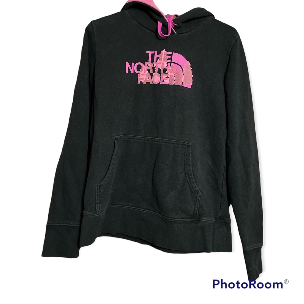 The North Face Hoodie Womens M Black and Pink Outdoor activewear Loungew…